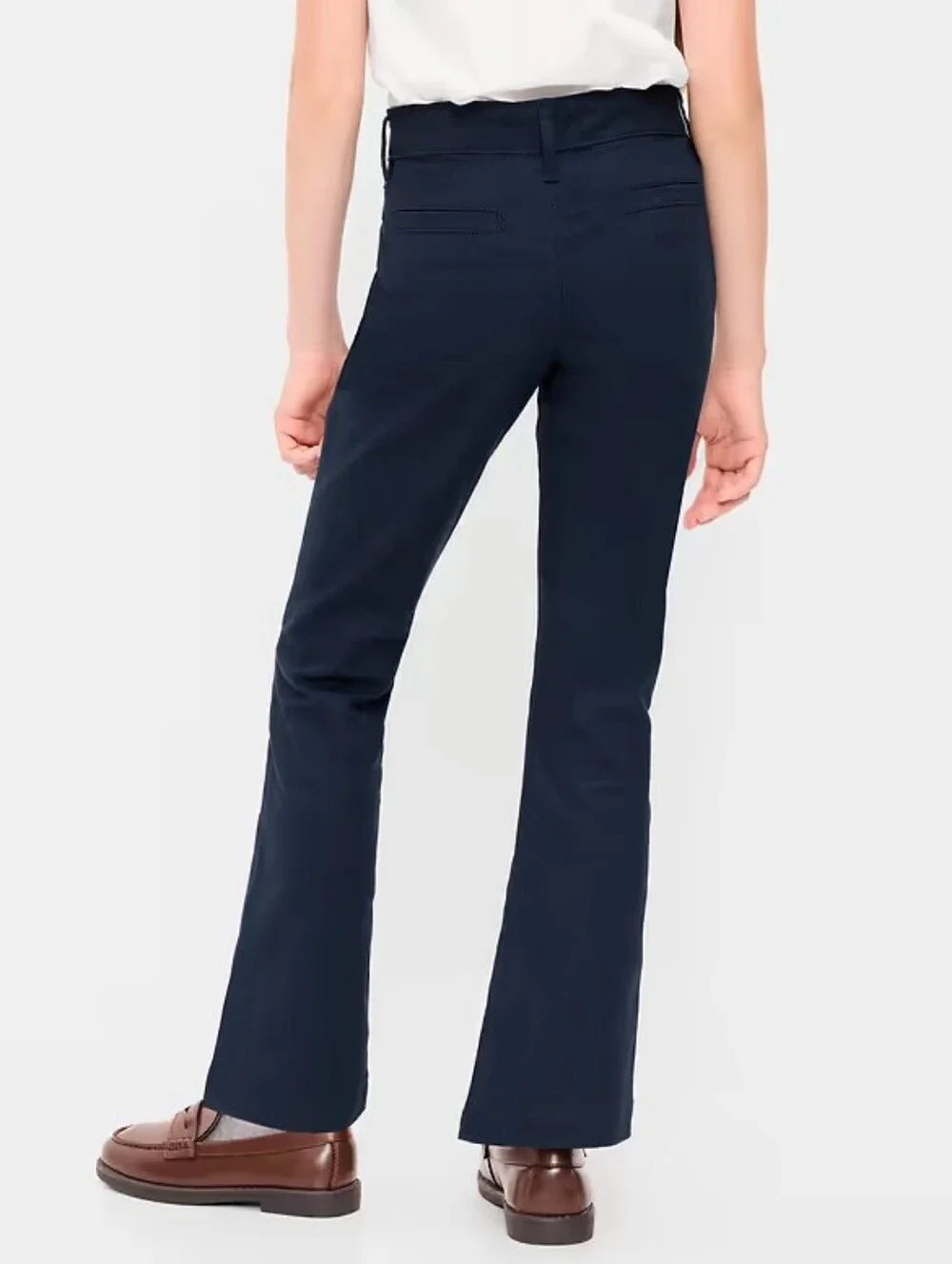 Old Navy Girl's Boot Cut School Uniform Pants, Navy, 12, NWT